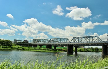 多摩川からの風景