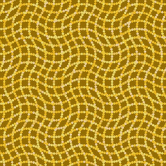 Seamless ornament. Modern geometric pattern with repeating elements. Golden pattern