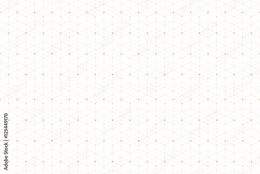 Poster Geometric abstract pattern with connected line and dots. Graphic seamless background connectivity. Modern stylish polygonal backdrop for your design. Vector illustration.