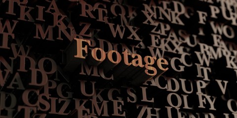 Footage - Wooden 3D rendered letters/message.  Can be used for an online banner ad or a print postcard.