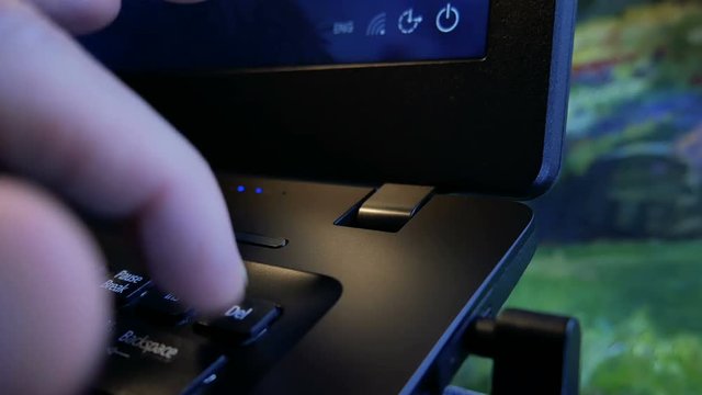 Repeatedly pressing the delete key