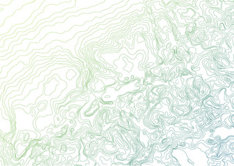 Abstract vector topographic map. Generated conceptual elevation map. Topographic map background concept