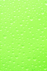 Plakat water drop on green background
