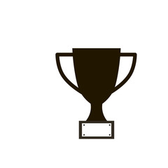 Trophy icon vector