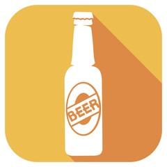 beer bottle flat icon