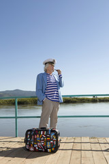 Captain in the tourist journey