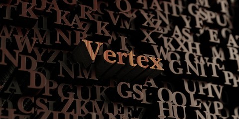 Vertex - Wooden 3D rendered letters/message.  Can be used for an online banner ad or a print postcard.