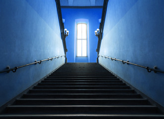 scalinata blu