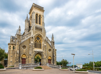 Fototapeta na wymiar Church Saint Eugenie in Biarritz - France