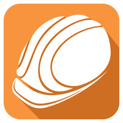 construction workers hard hat flat icon