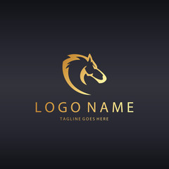 Fototapeta premium Horse logo. Sport logotype 