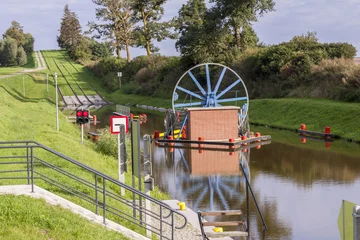 Historic canal near Elblag. Jelenie ramp.