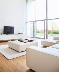modern living room design with sofa 