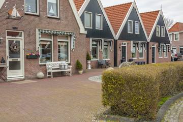 Urk town typical Netherlands city. - obrazy, fototapety, plakaty