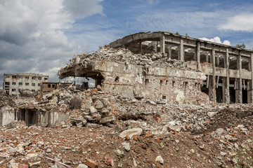 Obraz premium Ruins of Paper Mill - Kalety, Poland.