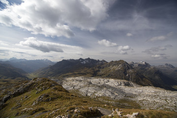 Die herbstlichen Alpen