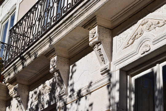 Balcones de casas antiguas. 