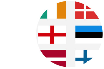 Obraz premium EURO nation flag