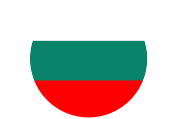 Bulgaria flag ,Bulgaria national flag illustration symbol.Circle flag illustration design