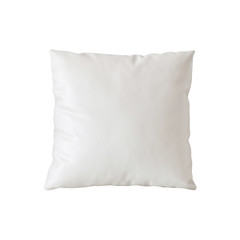 Fototapeta na wymiar Blank white square pillow
