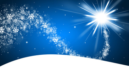 Blue christmas background