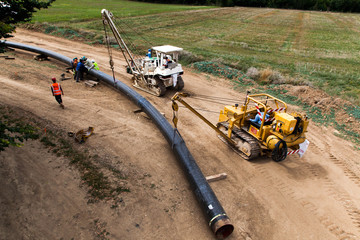 Pose de pipeline - France