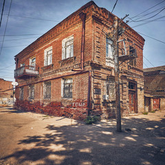 Old brick house at the Avlabari district in Tbilisi, Georgia