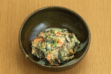 ホウレンソウの白和え