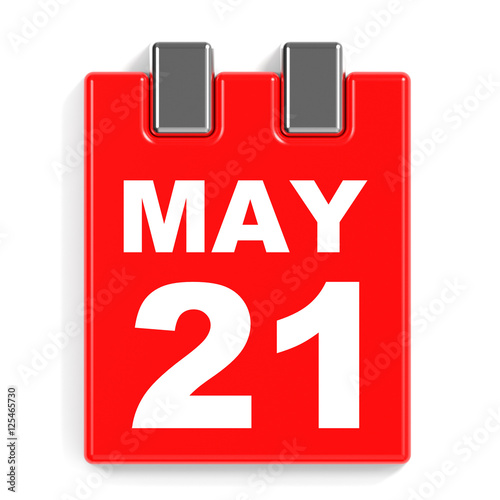 "May 21. Calendar on white background." Stock photo and royalty-free