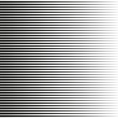 Fototapeta premium Line halftone pattern with gradient effect. Gorizontal lines.