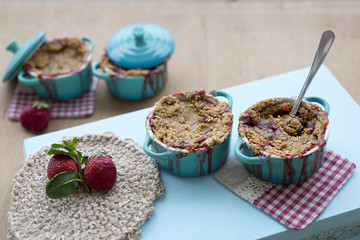 Strawberry Crumble Dessert