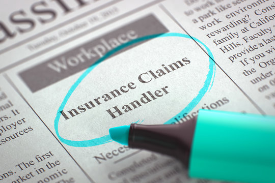 Insurance Claims Handler Join Our Team. 3D.