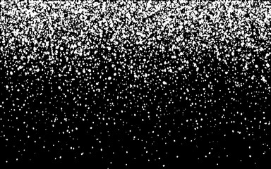Falling snow or night sky with stars vector pattern.