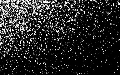 Falling snow or night sky with stars vector pattern.