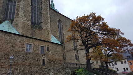 Beautiful unique landscape and life of Ore Mountains in Saxony Germany