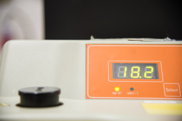 Orange microbilirubin meter laboratory equipment analyzer light