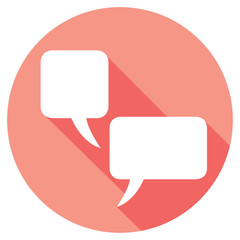 chat speach bubble flat icon