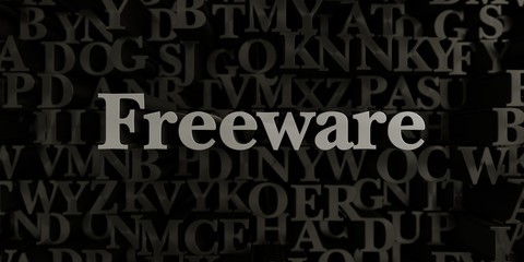 Freeware - Stock image of 3D rendered metallic typeset headline illustration.  Can be used for an online banner ad or a print postcard.