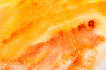 Naklejka premium yellow watercolor on paper