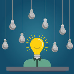 Flat design colorful vector illustration concept for human resource management, headhunting, searching talented creative employees, selecting professional staff