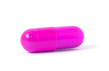 pills capsules isolated on white background