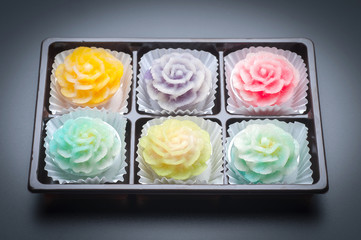 Asian sweet cake, Phakakrong is modern dessert of Thailand.