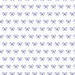 blue ribbons seamless pattern