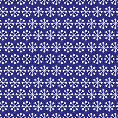 blue winter snow seamless pattern