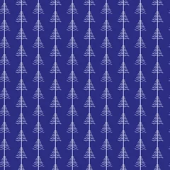 seamless blue christmas trees pattern © Daniel Berkmann