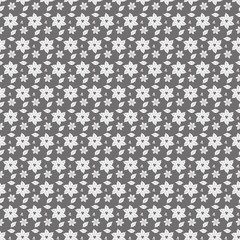 seamless winter pattern leaves