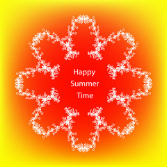 Decorative summer card