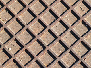 Iron texture on soil