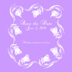 Save the date vector card