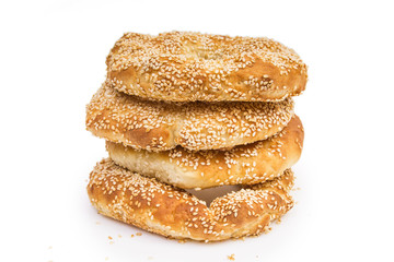 bagels with sesame seeds 